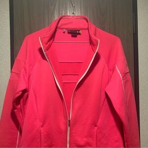 Under Armour Hot Pink Loose Fit Zip Up Jacket Size M